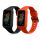 2 db kwmobile szíj készlet Huawei Band 7/Band 6-hoz, szilikon, fekete/narancs, 58914.05