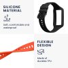 2 db kwmobile szíj készlet Huawei Band 7/Band 6-hoz, szilikon, fekete/narancs, 58914.05