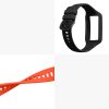 2 db kwmobile szíj készlet Huawei Band 7/Band 6-hoz, szilikon, fekete/narancs, 58914.05