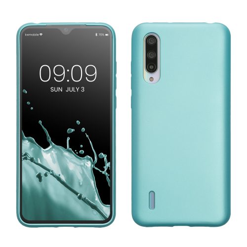 kwmobile tok Xiaomi Mi 9 Lite telefonhoz, szilikon, zöld, 50587.231