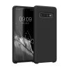 kwmobile tok Samsung Galaxy S10, szilikon, fekete, 47732.01