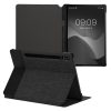 Könyvborító kwmobile Samsung Galaxy Tab S8/Galaxy Tab S7 telefonhoz, textil, fekete, 60385.73