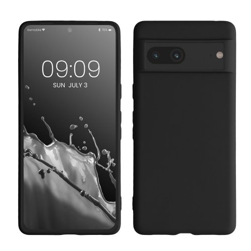 kwmobile tok Google Pixel 7 telefonhoz, szilikon, fekete, 59399.47