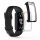 2 db Kwmobile tok készlet Fitbit Inspire 3/Inspire 2/Ace 3 készülékekhez, szilikon, átlátszó/fekete, 53870.05