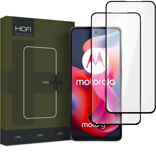 2 db Hofi Glass Pro+ védőfólia készlet Motorola Moto G24/G24 Power/G04 Fekete