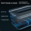 2 db Spigen Glas.TR EZ FIT védőfólia készlet Apple iPhone 12 Pro Max készülékhez